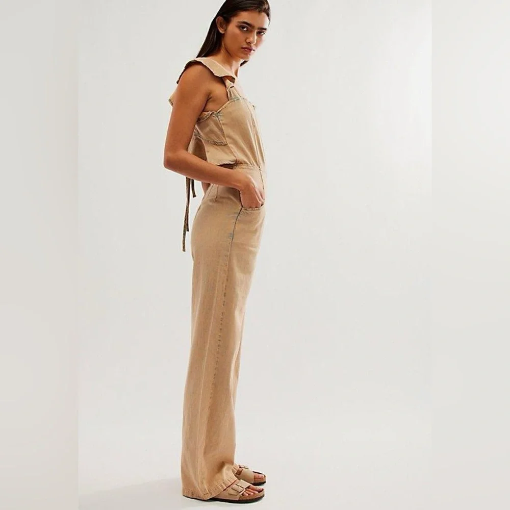 FREE PEOPLE We The Free Love Bite Jumpsuit NEW Size L About Last Night